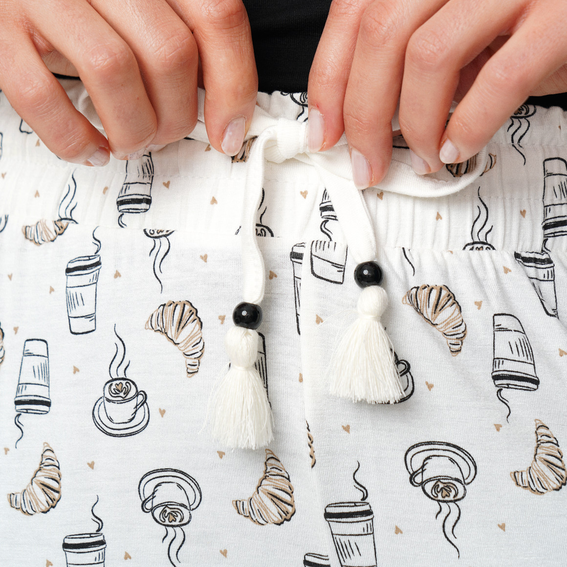 Damen Schlafhose mit Allover-Print