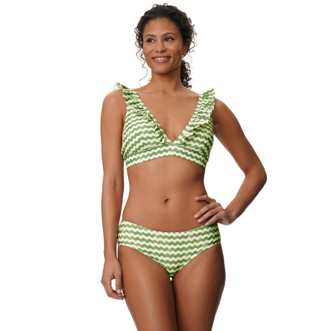 Damen Bikinioberteil mit Rüschen