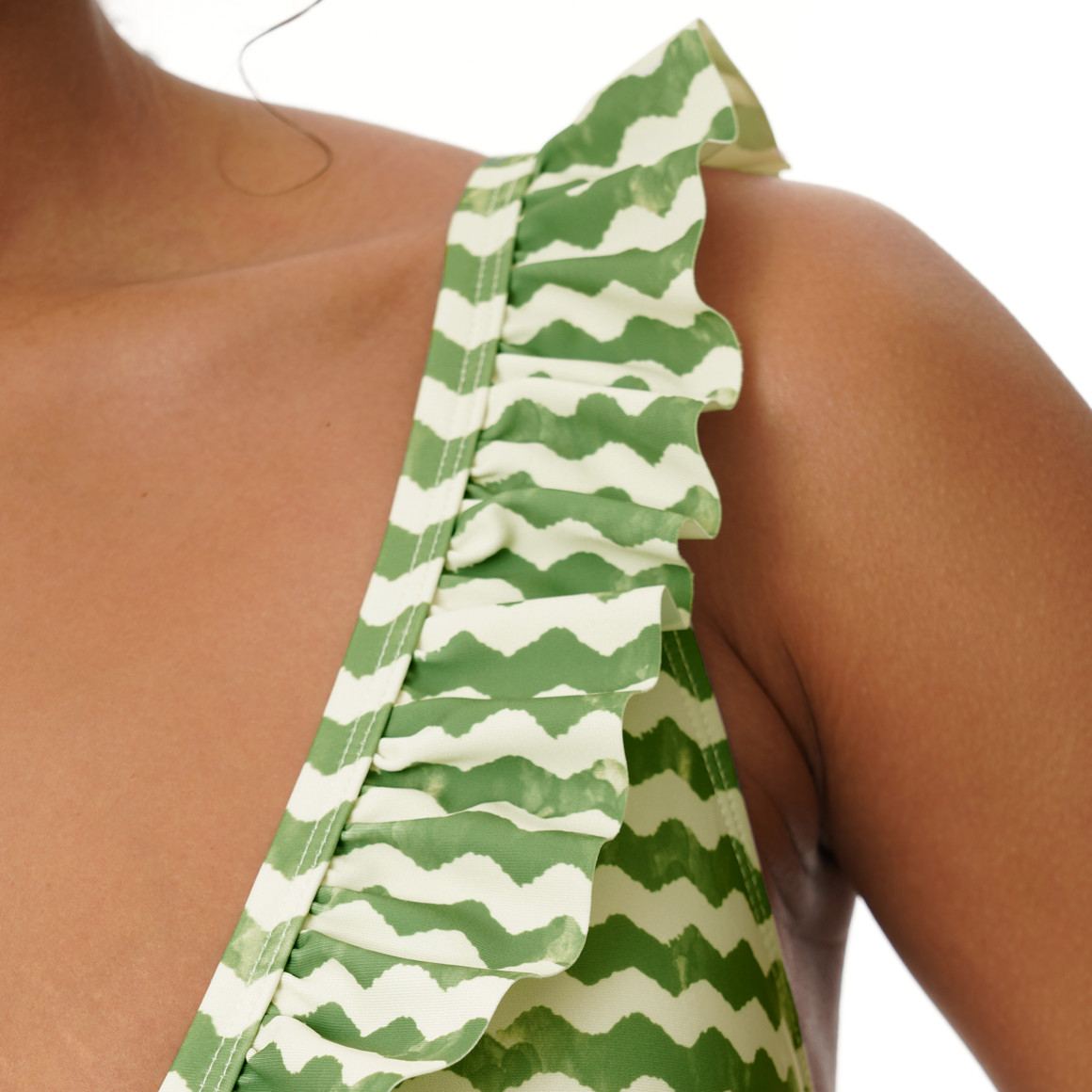 Damen Bikinioberteil mit Rüschen