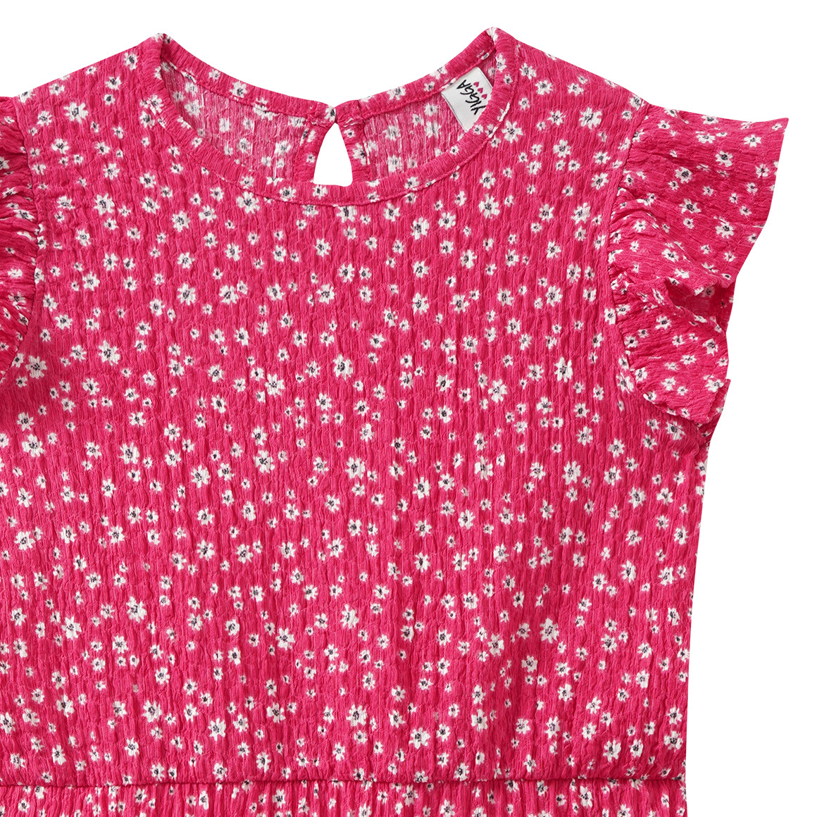 Mädchen Kleid im Millefleur-Dessin