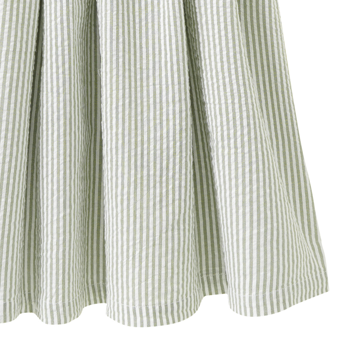 Mädchen Kleid mit Seersucker-Rockteil