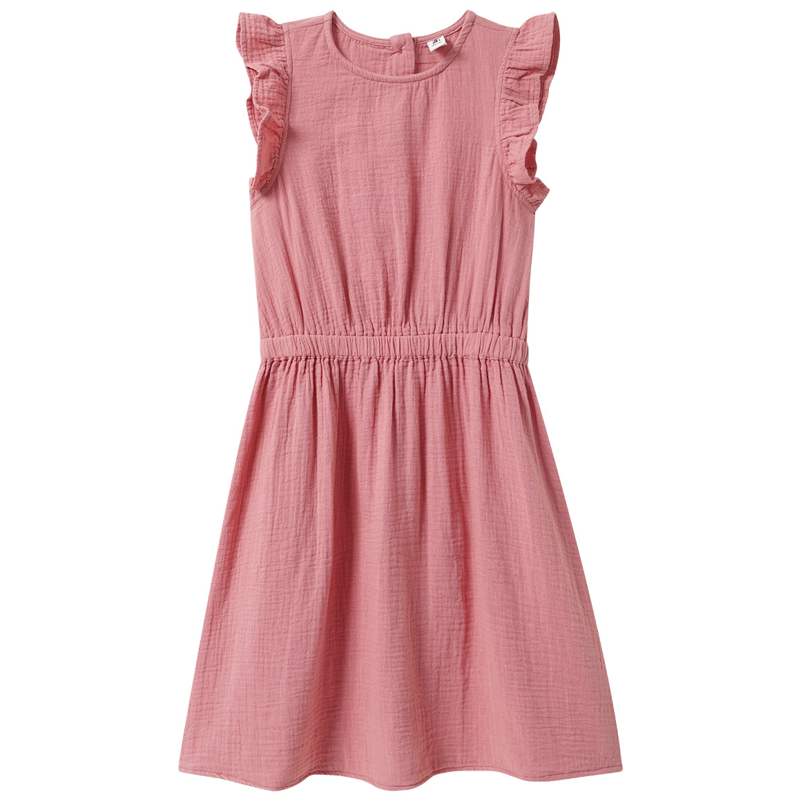 Mädchen Musselin-Kleid mit Flügelärmeln