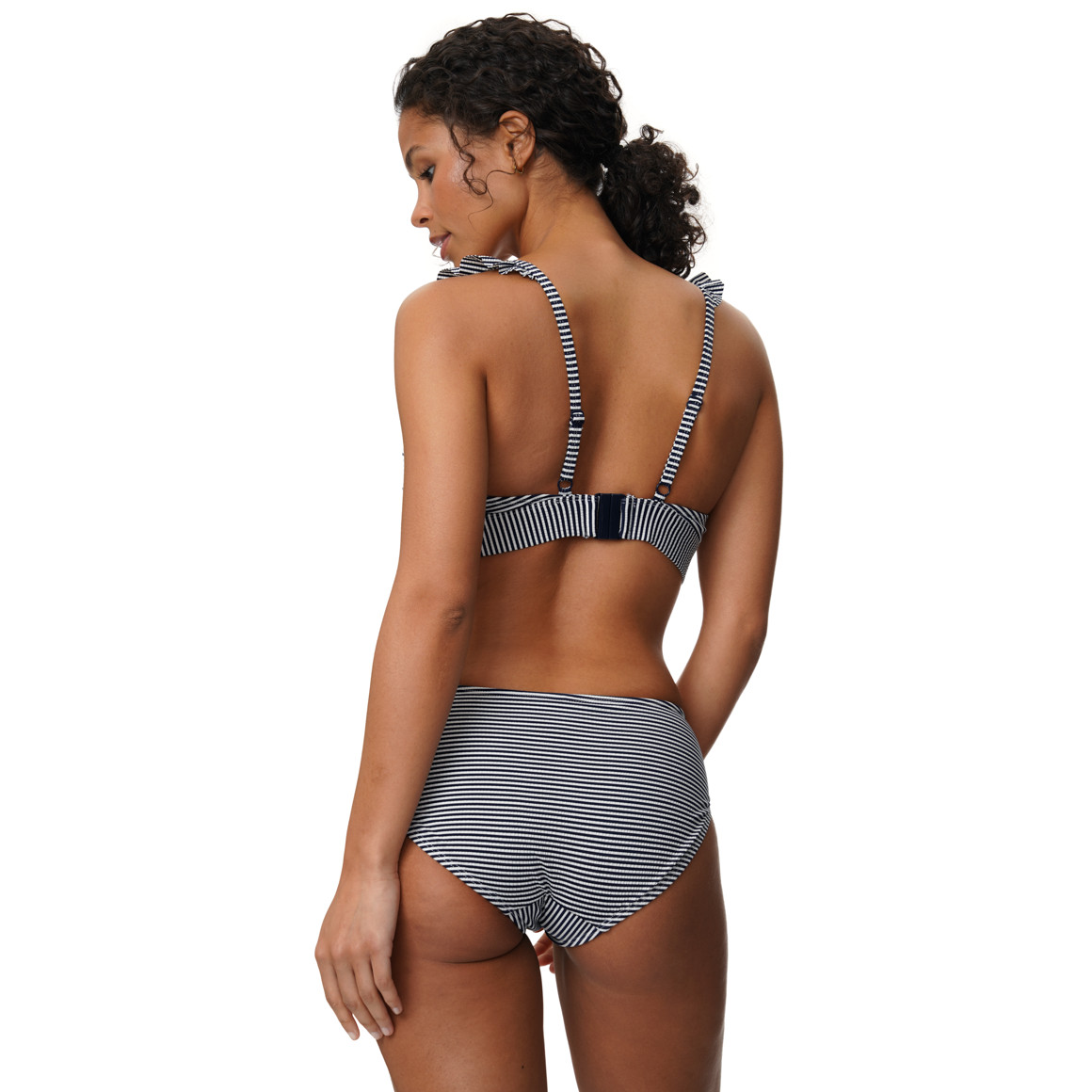 Damen Bikinipanty mit Seersucker-Struktur