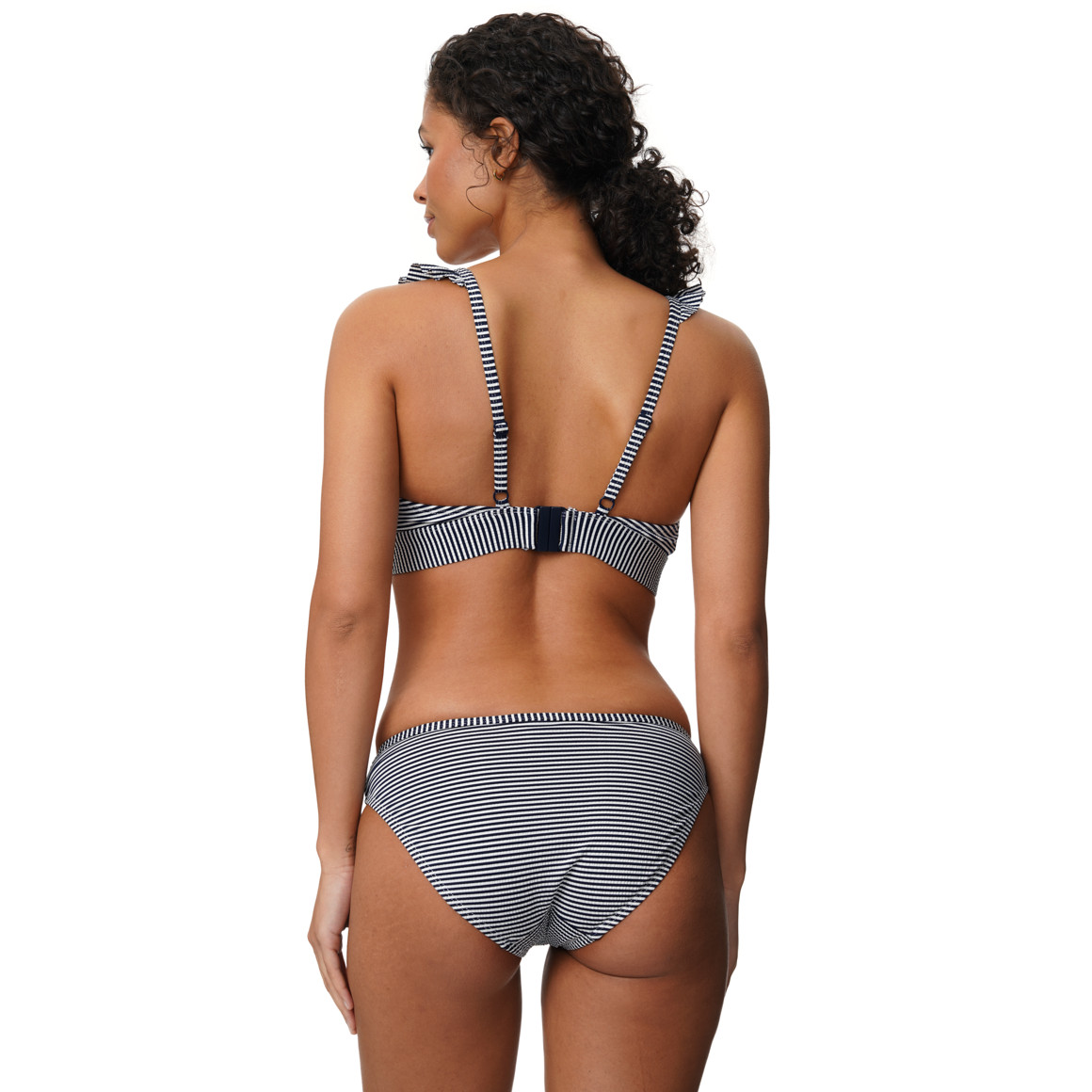 Damesbikinislip met seersuckerstructuur
