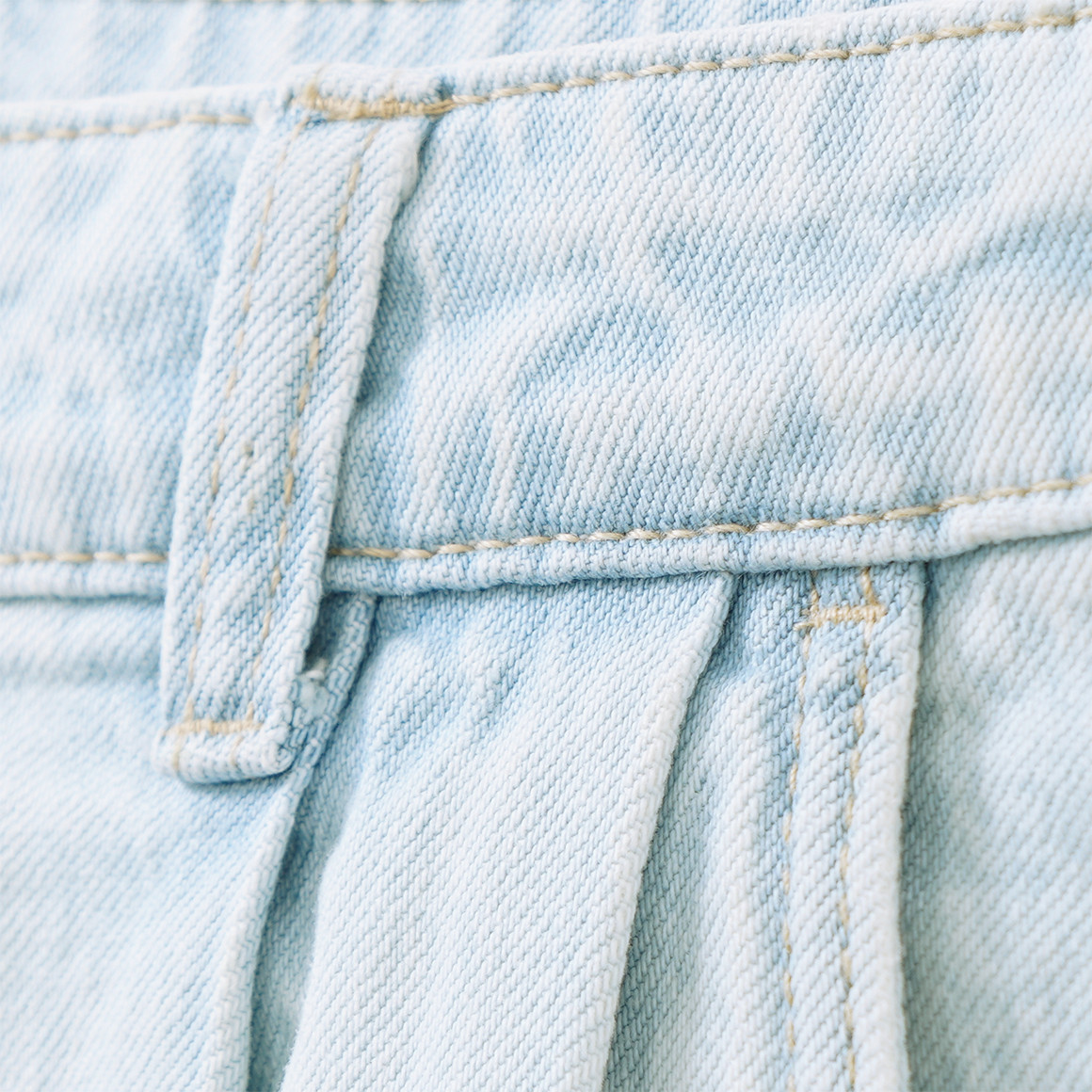 Mädchen Wide-Leg-Jeans in heller Waschung