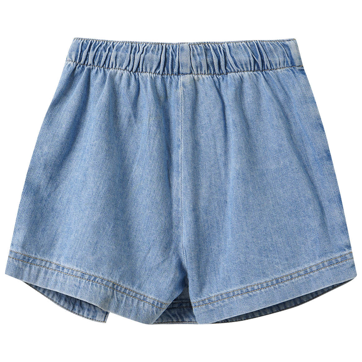 Meisjes denim broekrok in wikkellook