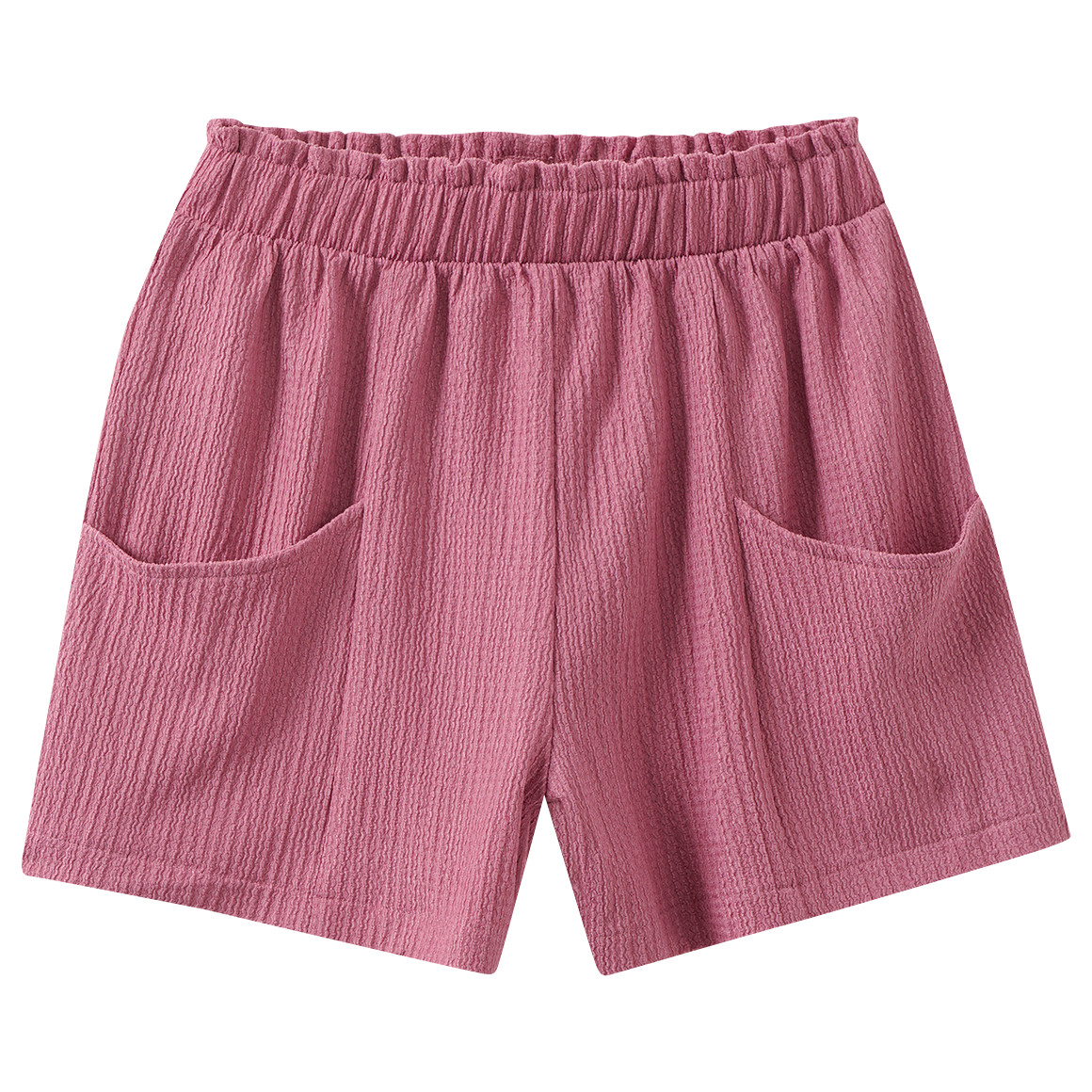 Mädchen Shorts mit gekreppter Struktur