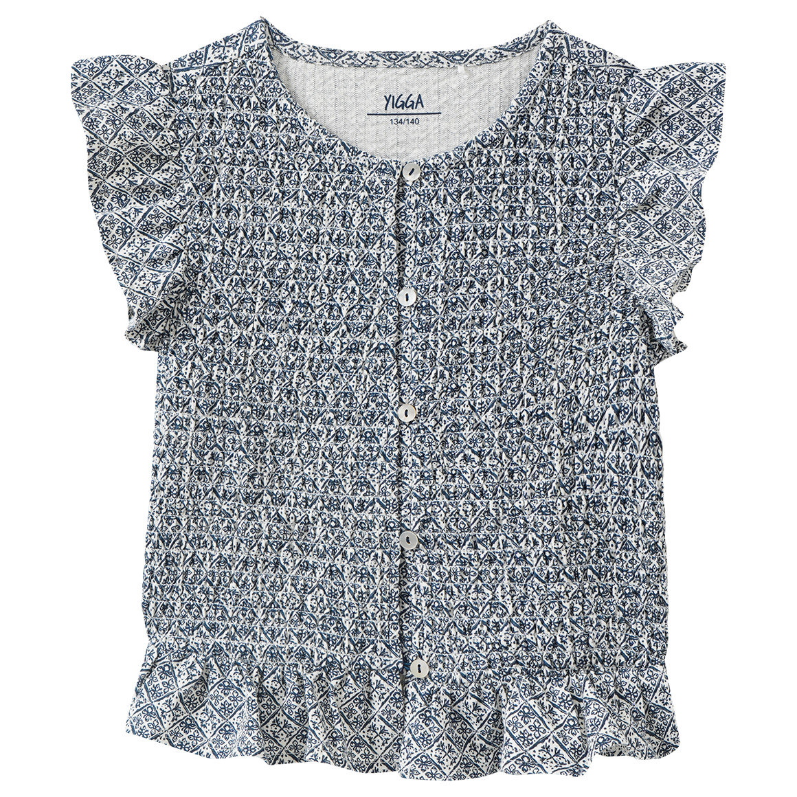 Mädchen Shirt mit Rüschen