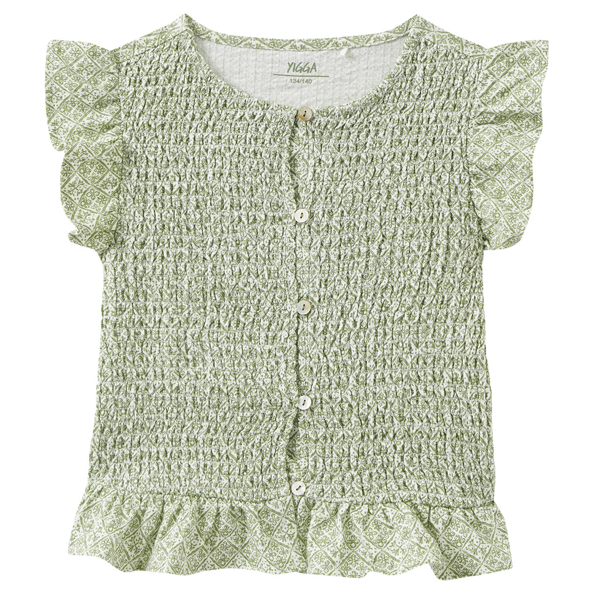 Mädchen Shirt mit Rüschen