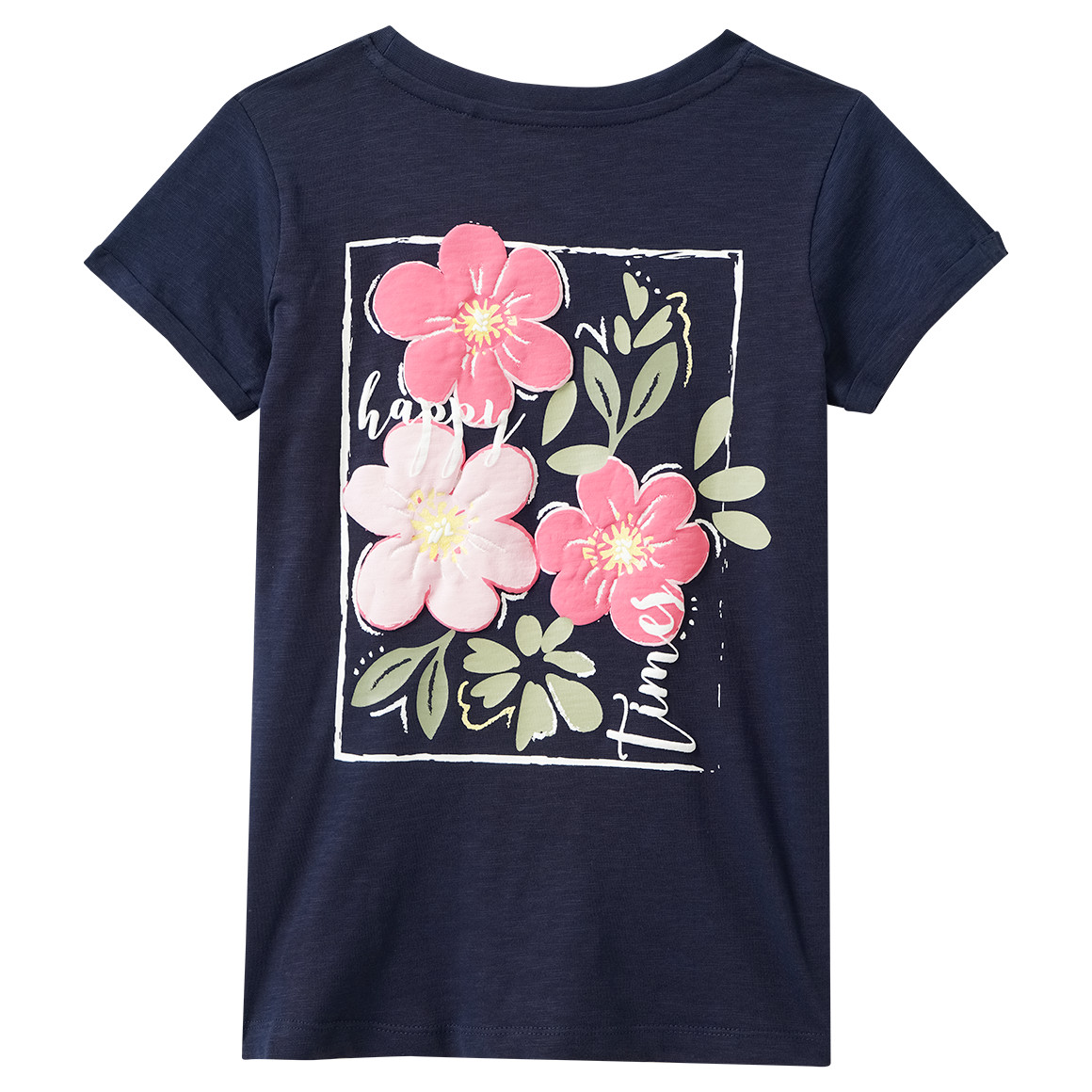 Mädchen T-Shirt mit Rücken-Print