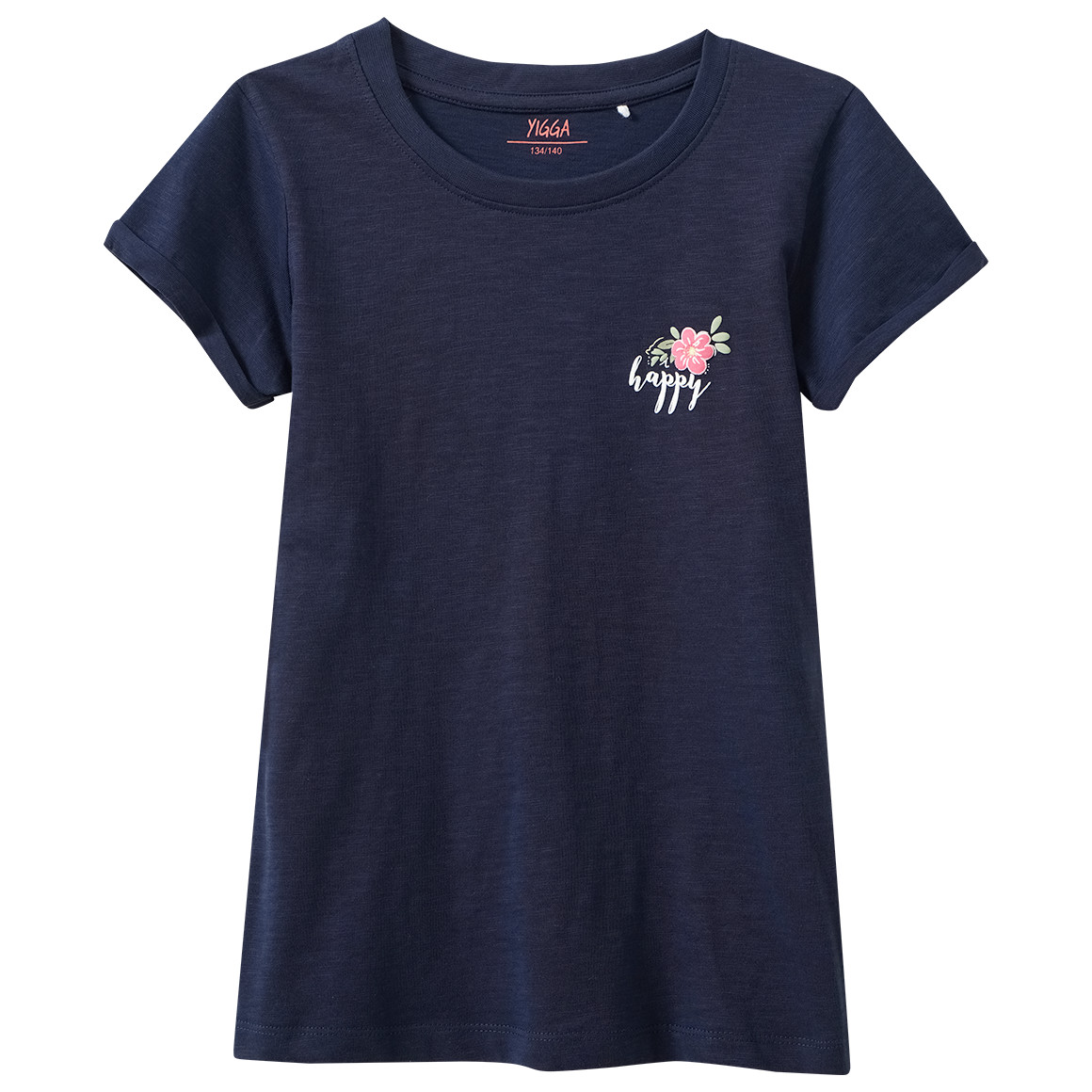 Mädchen T-Shirt mit Rücken-Print