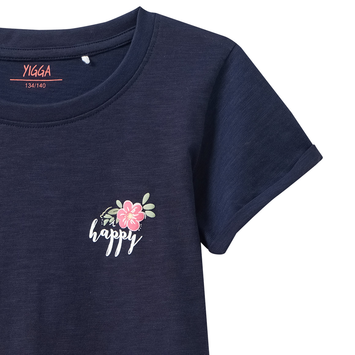 Mädchen T-Shirt mit Rücken-Print