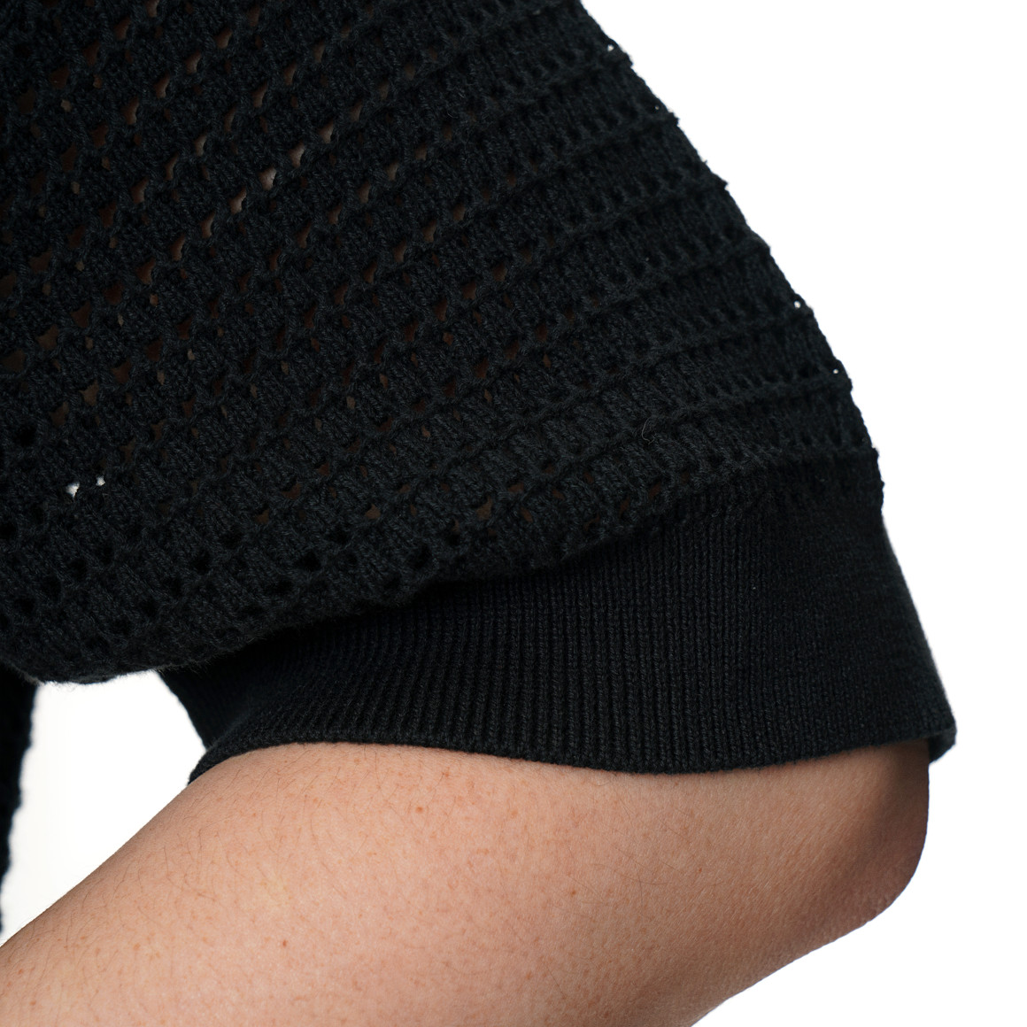 Damen Strickshirt mit Ajourmuster
