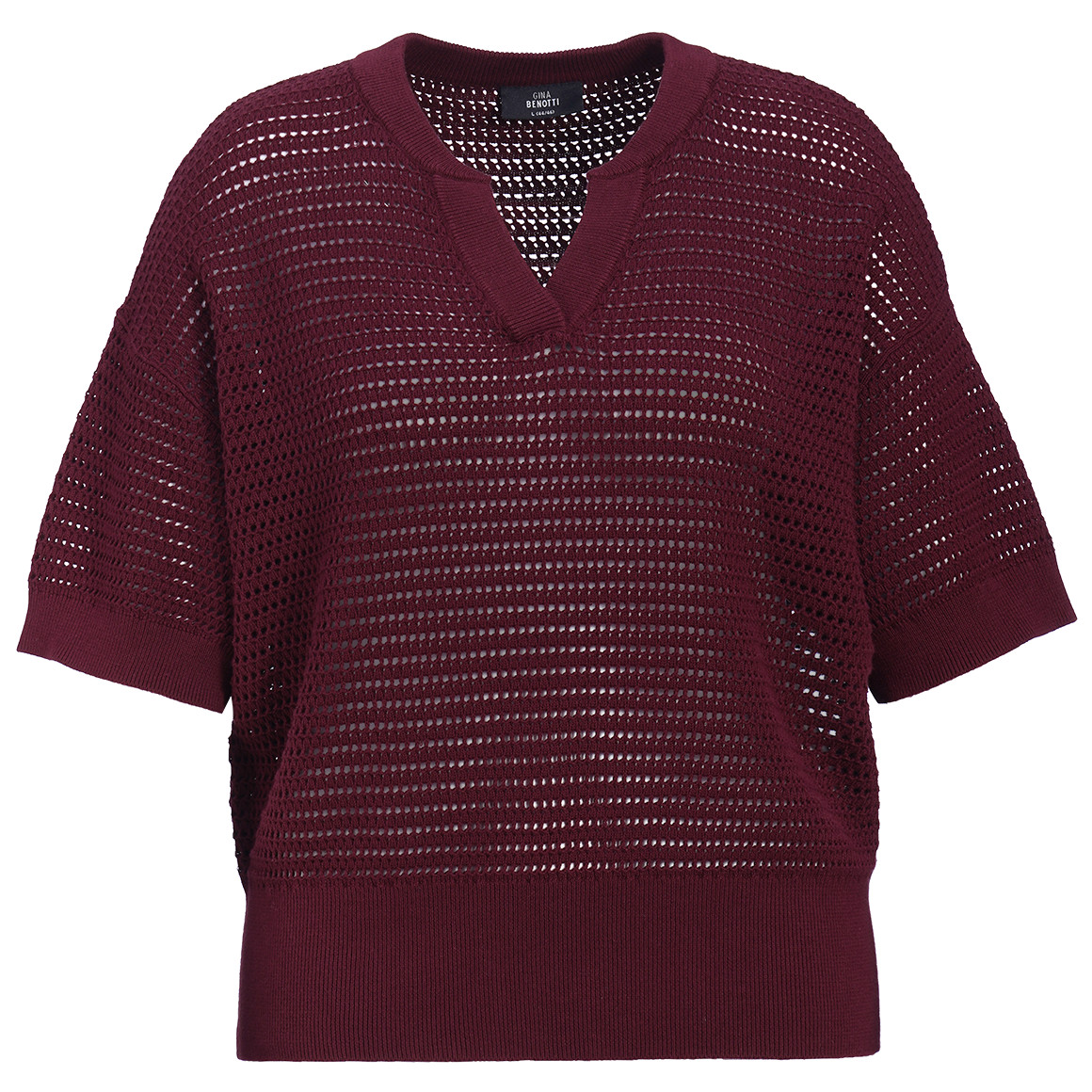 Damen Strickshirt mit Ajourmuster
