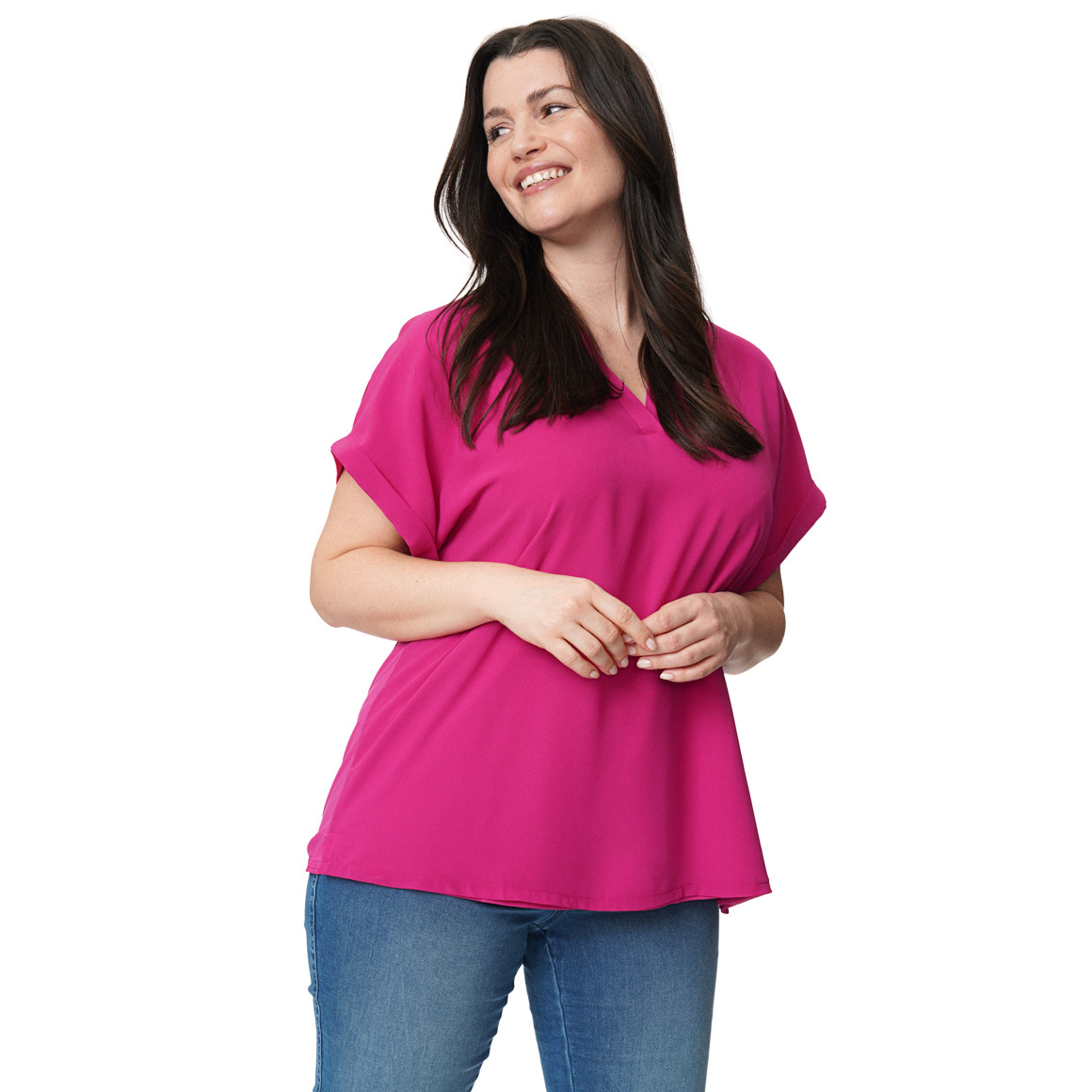 Damen Bluse in Unifarben