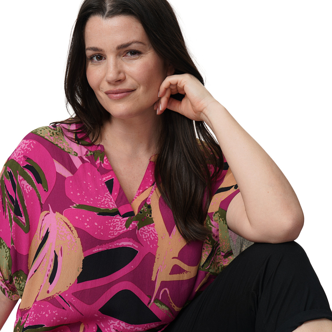 Damen Bluse mit Allover-Print