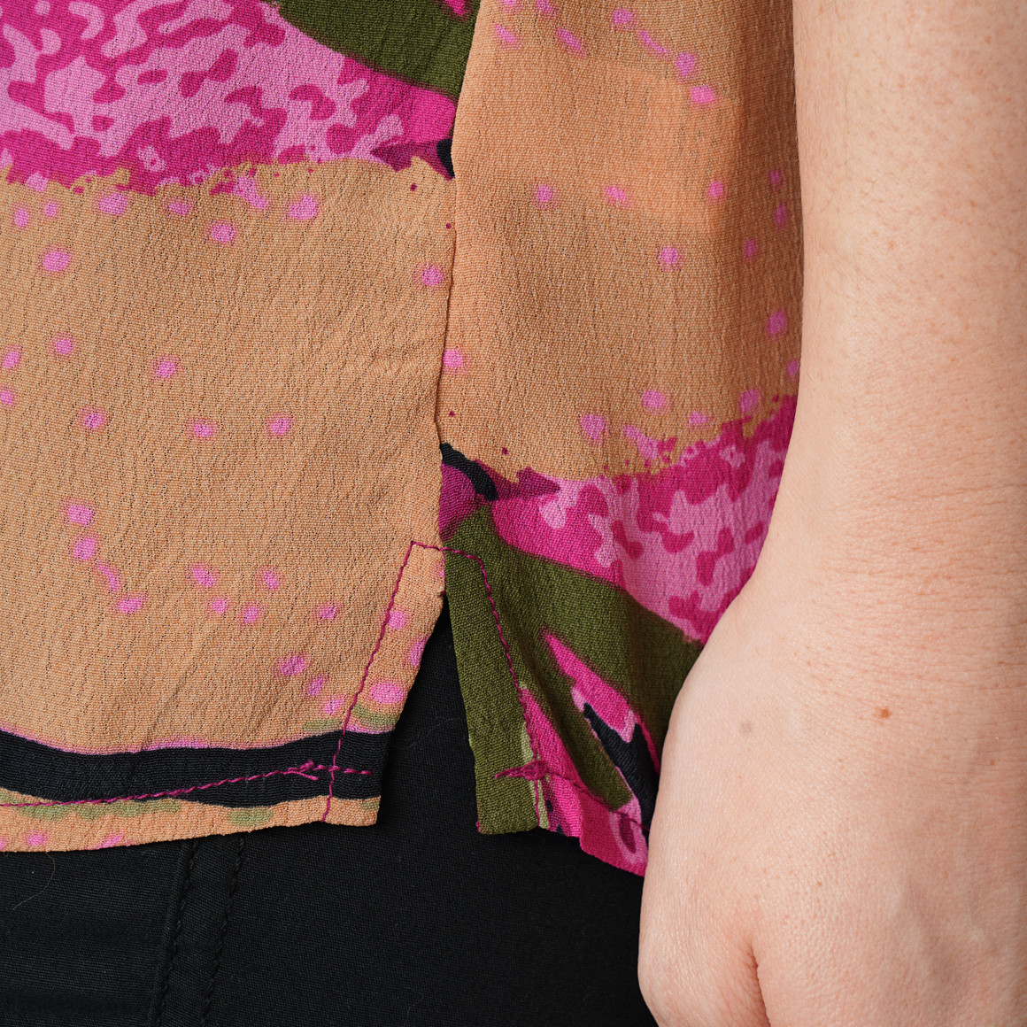 Damen Bluse mit Allover-Print