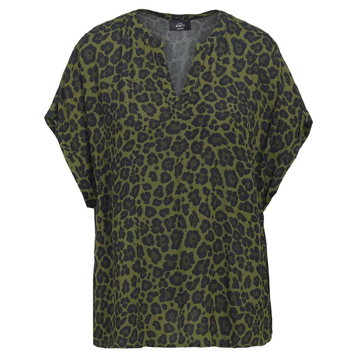 Damen Bluse mit Leo-Print