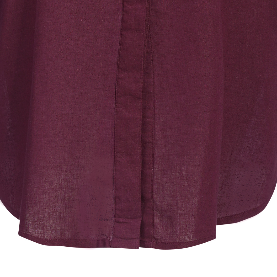 Damen Leinen-Blusenkleid mit Kragen