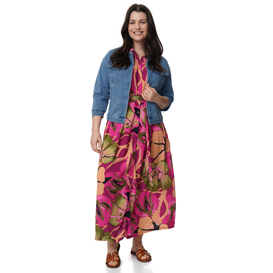 Damen Jeansjacke ohne Verschluss