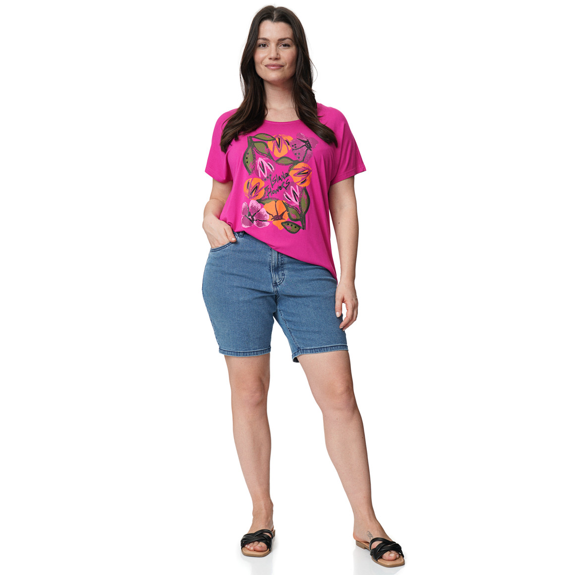 Damen Jeansshorts im Mom-Fit