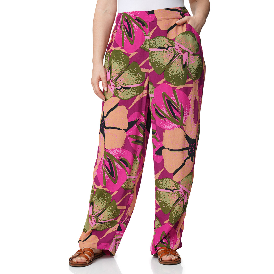 Damen Hose mit Allover-Print