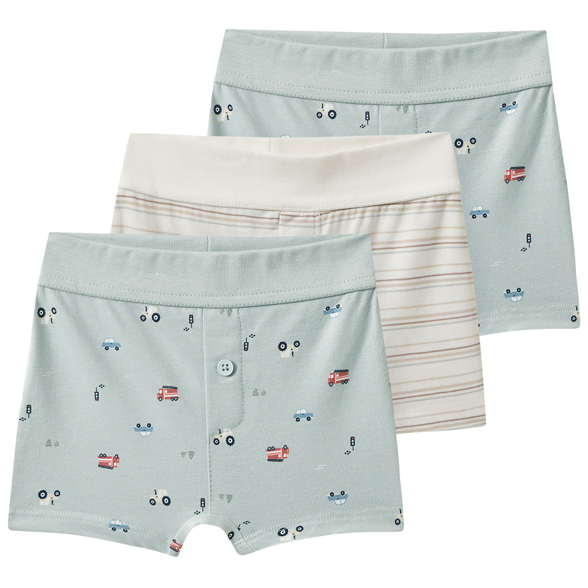 3 Baby Boxer mit Bio-Baumwolle