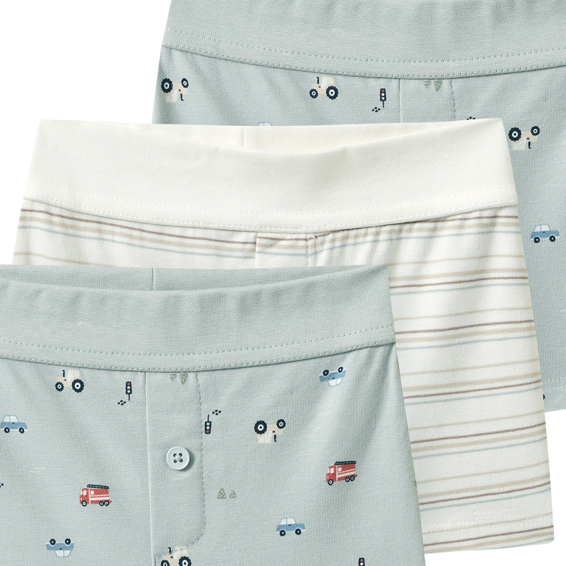 3 Baby Boxer mit Bio-Baumwolle