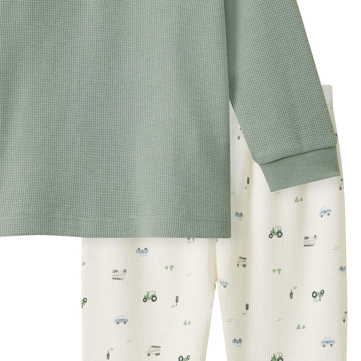 Baby Schlafanzug mit Waffelpiqué