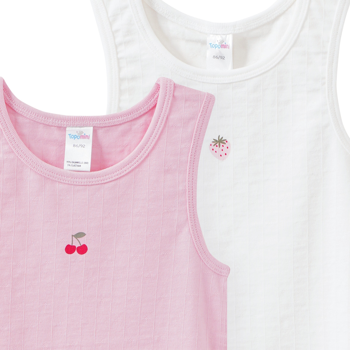 2 Baby Unterhemden mit Set