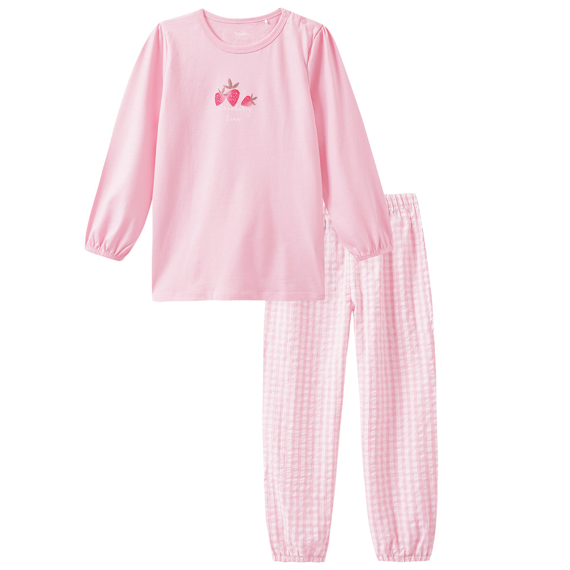 Baby Schlafanzug mit Erdbeer-Motiv