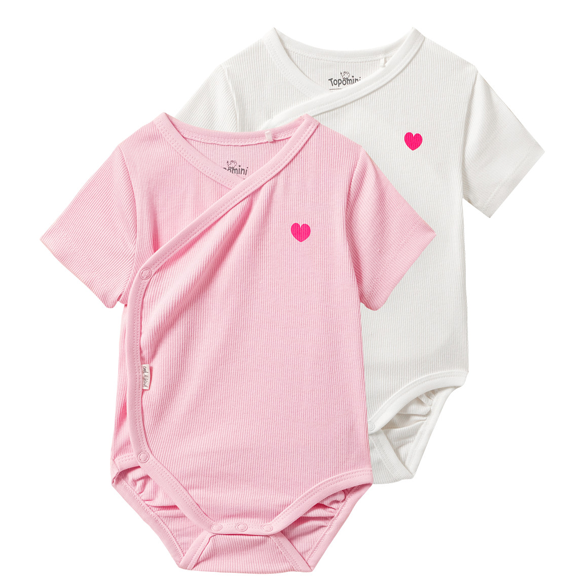 2 Newborn Wickelbodys mit Rippstruktur