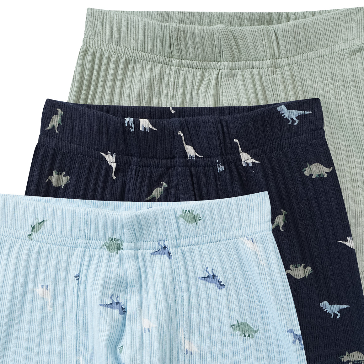 3 Jungen Boxer mit Ripp-Struktur
