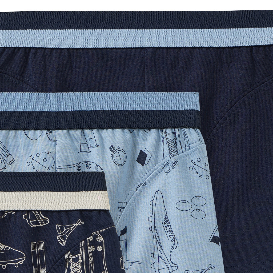 3 Jungen Boxer in verschiedenen Dessins