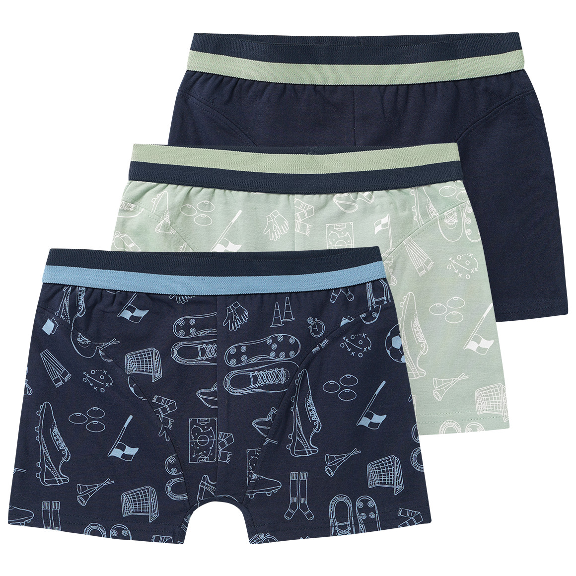 3 Jungen Boxer in verschiedenen Dessins