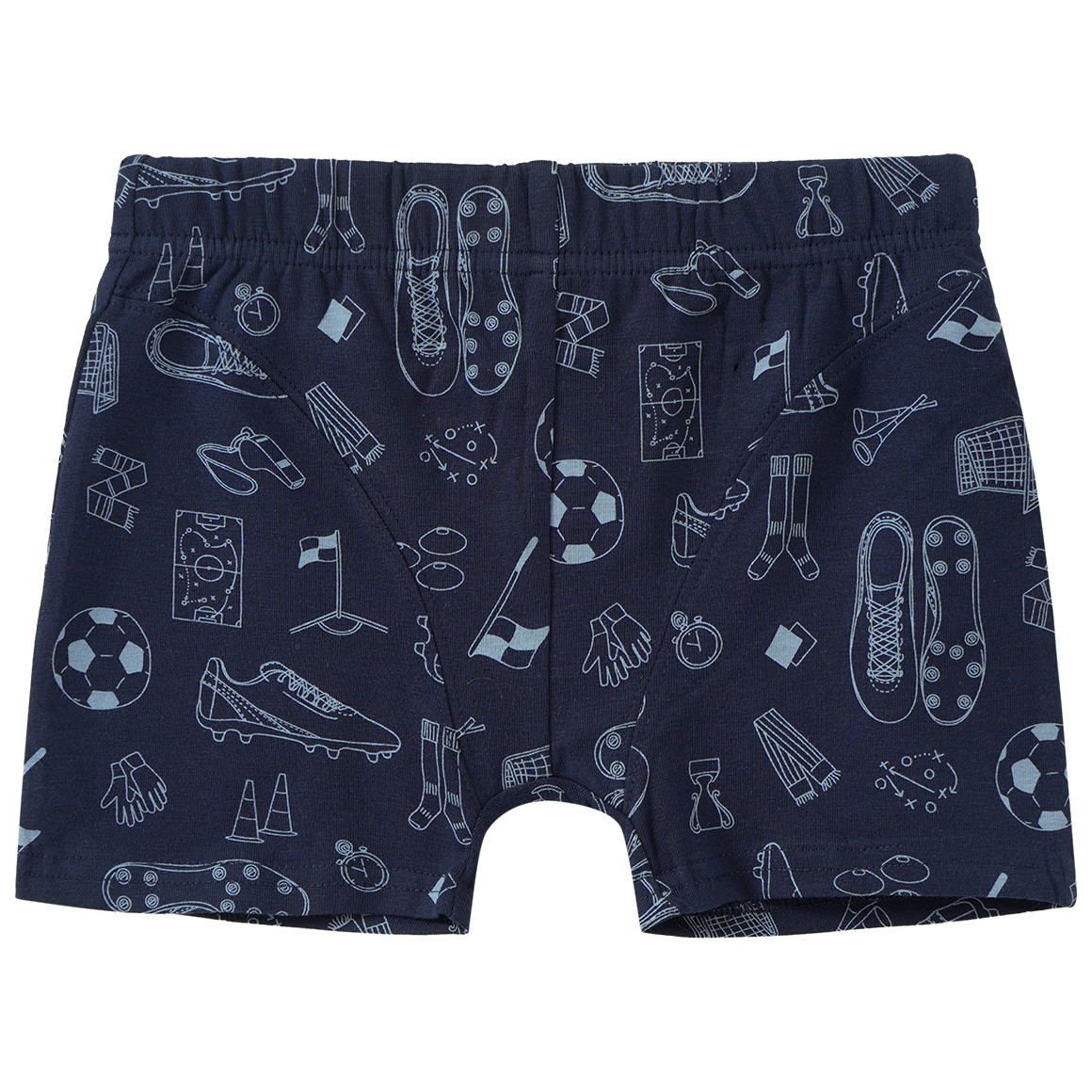 3 Jungen Boxer mit Fußball-Motiven