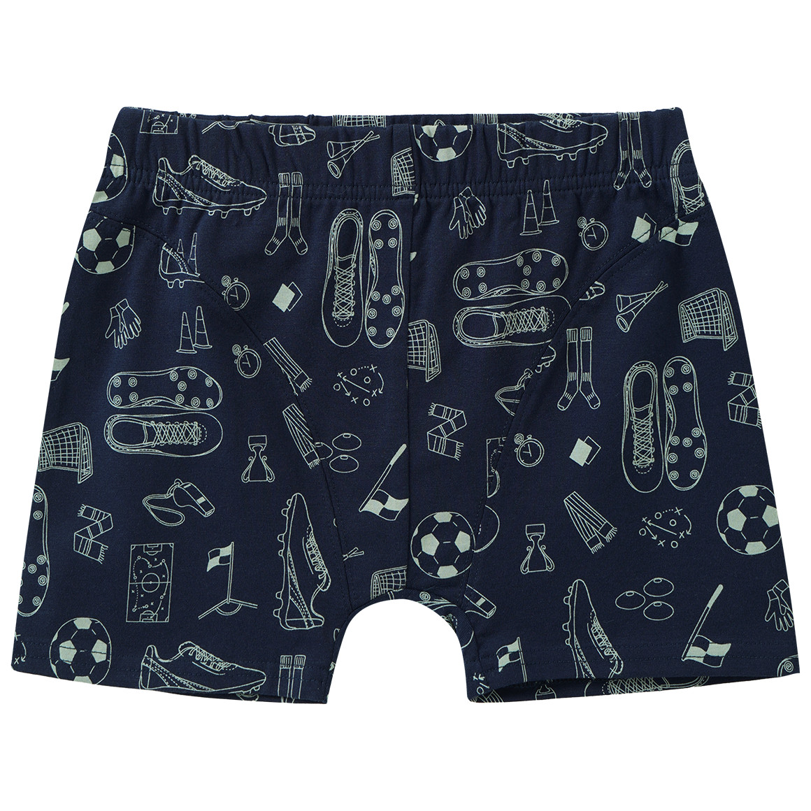 3 Jungen Boxer mit Fußball-Motiven