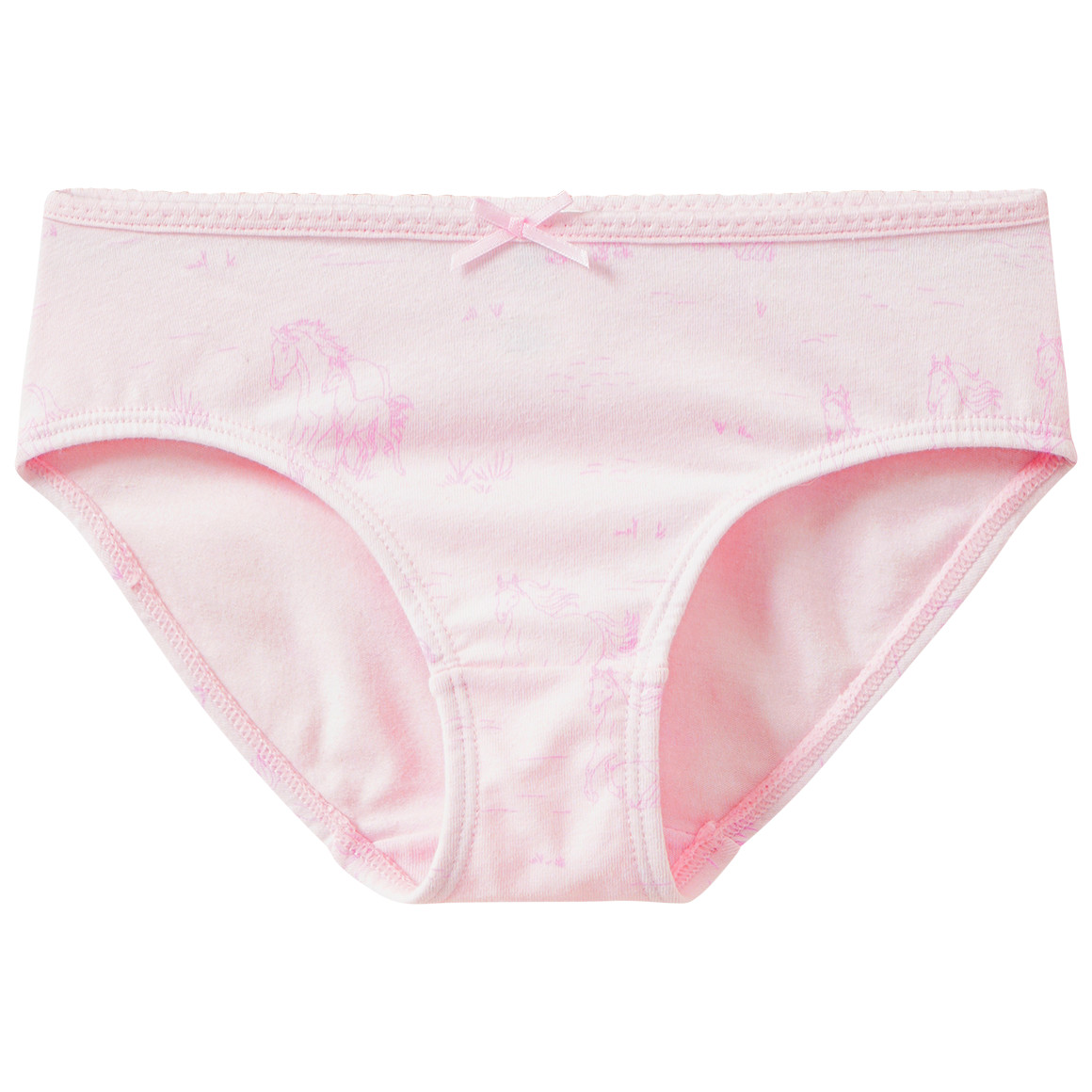 3 Mädchen Slips mit Pferde-Motiven
