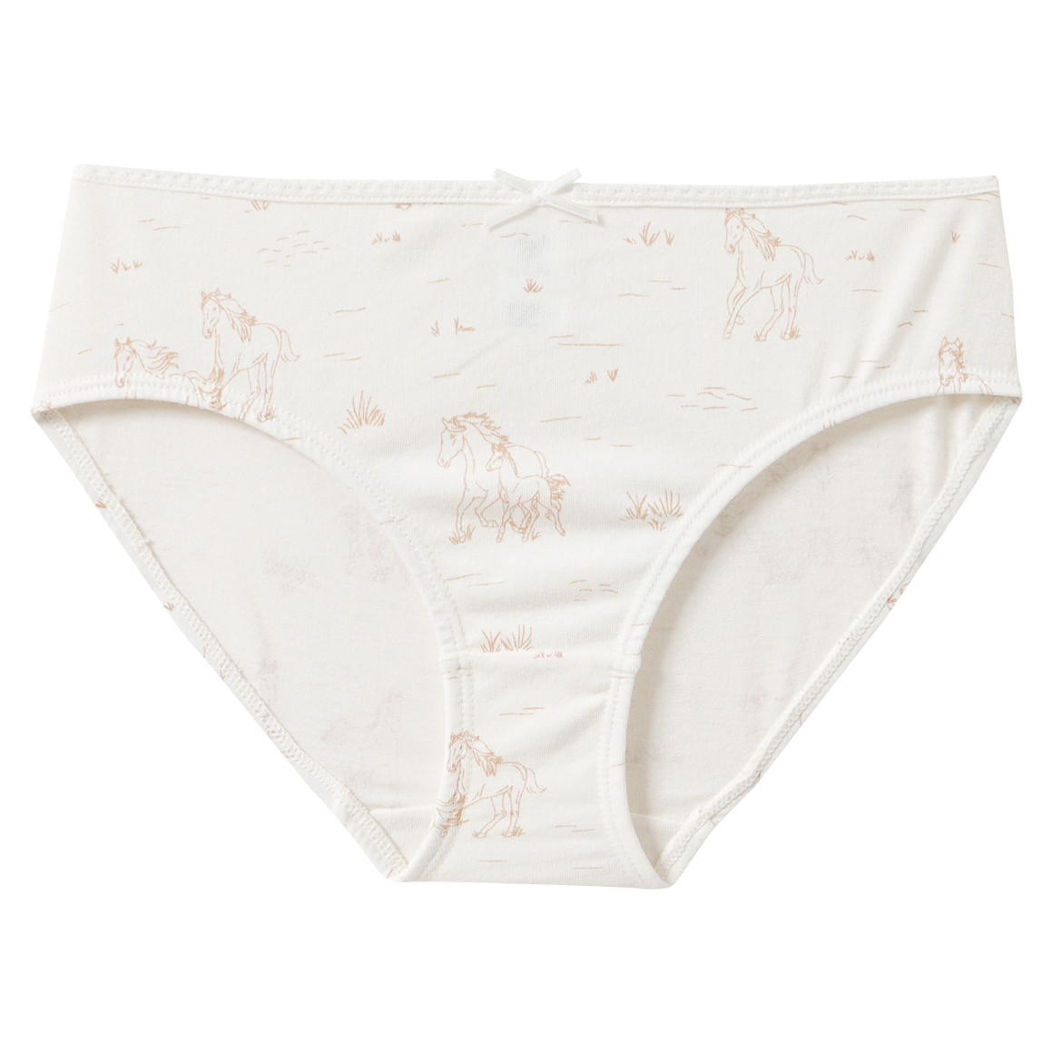 3 Mädchen Slips mit Pferde-Motiven