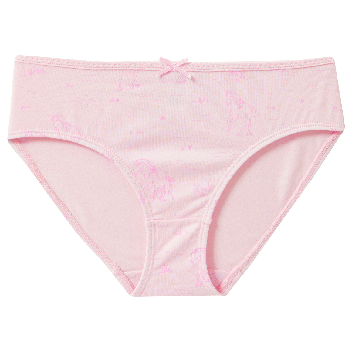 3 Mädchen Slips mit Pferde-Motiven
