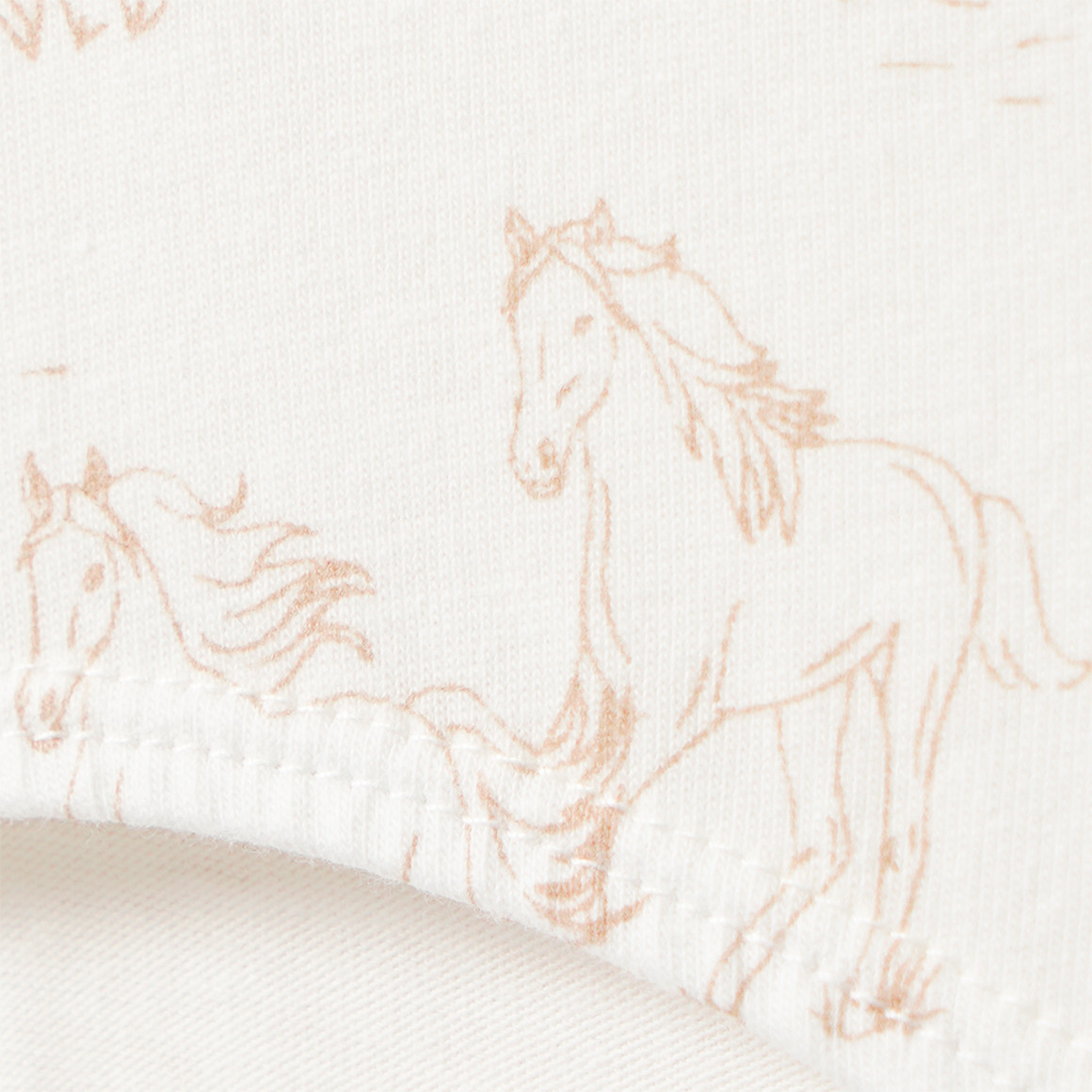 3 Mädchen Slips mit Pferde-Motiven