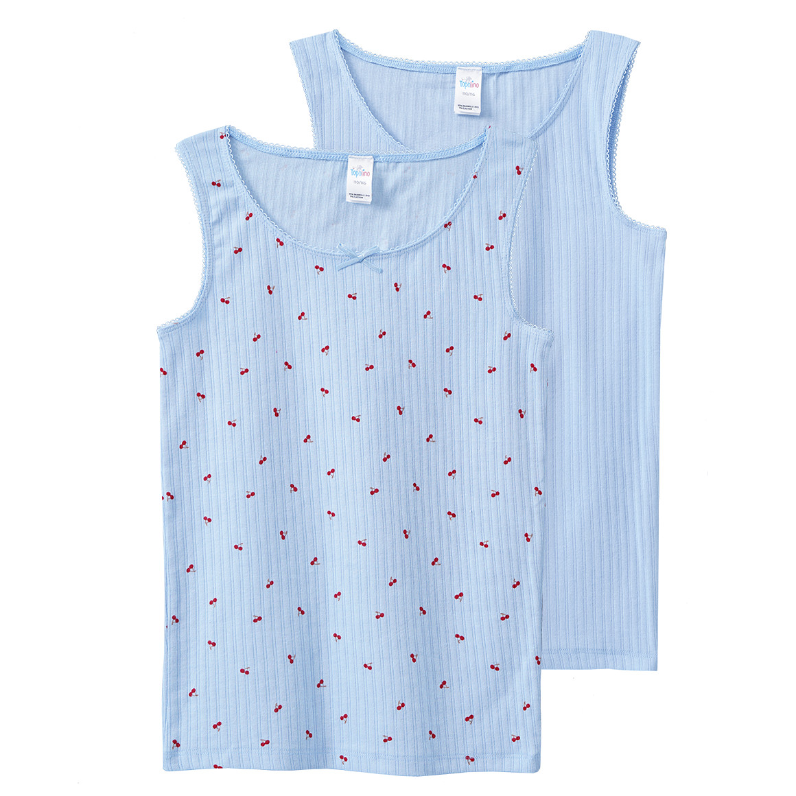 2 Mädchen Unterhemden im Set