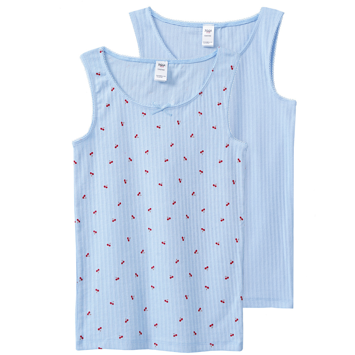 2 Mädchen Unterhemden im Set