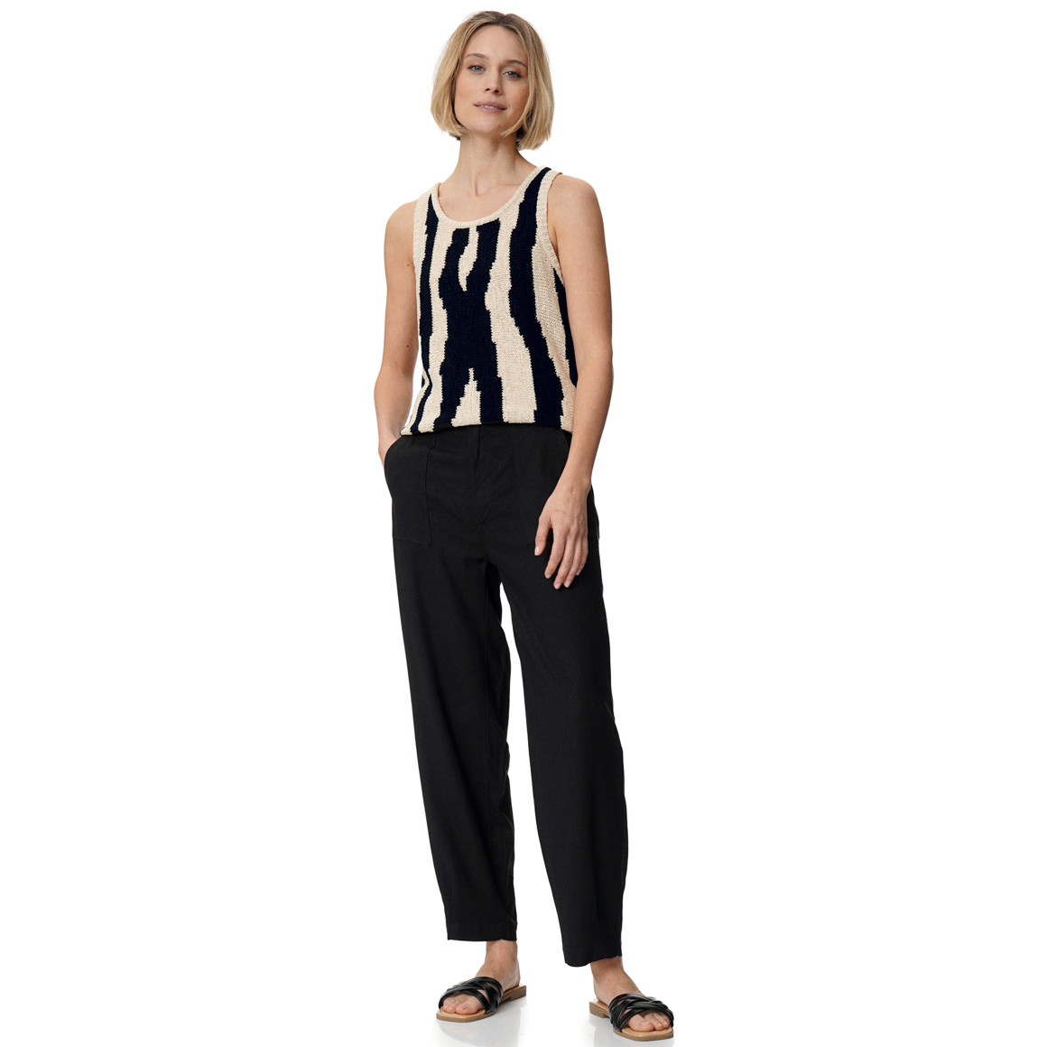 Damen Stricktop aus Bändchengarn