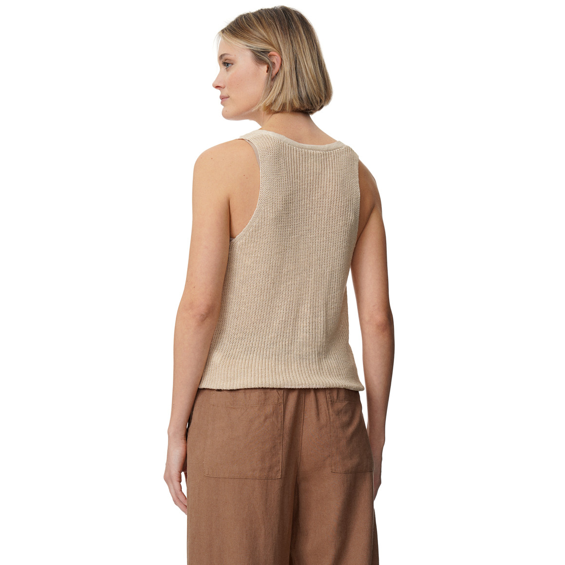 Damen Stricktop mit Knopfleiste