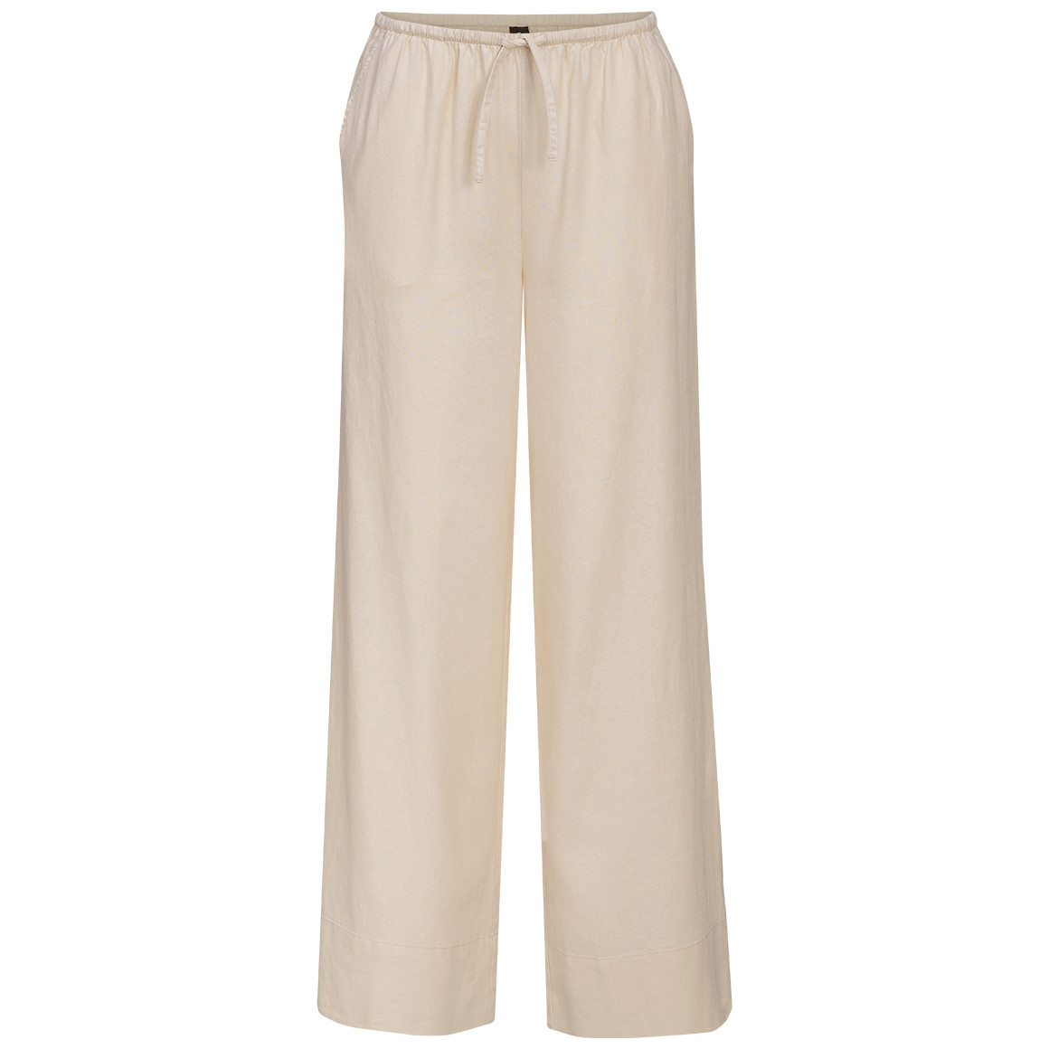 Damen Leinen-Hose mit weitem Bein
