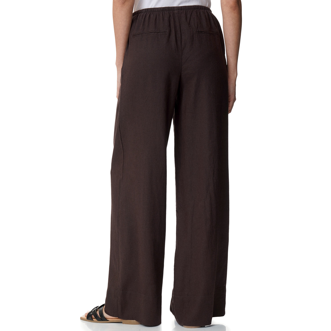 Damen Leinen-Hose mit weitem Bein