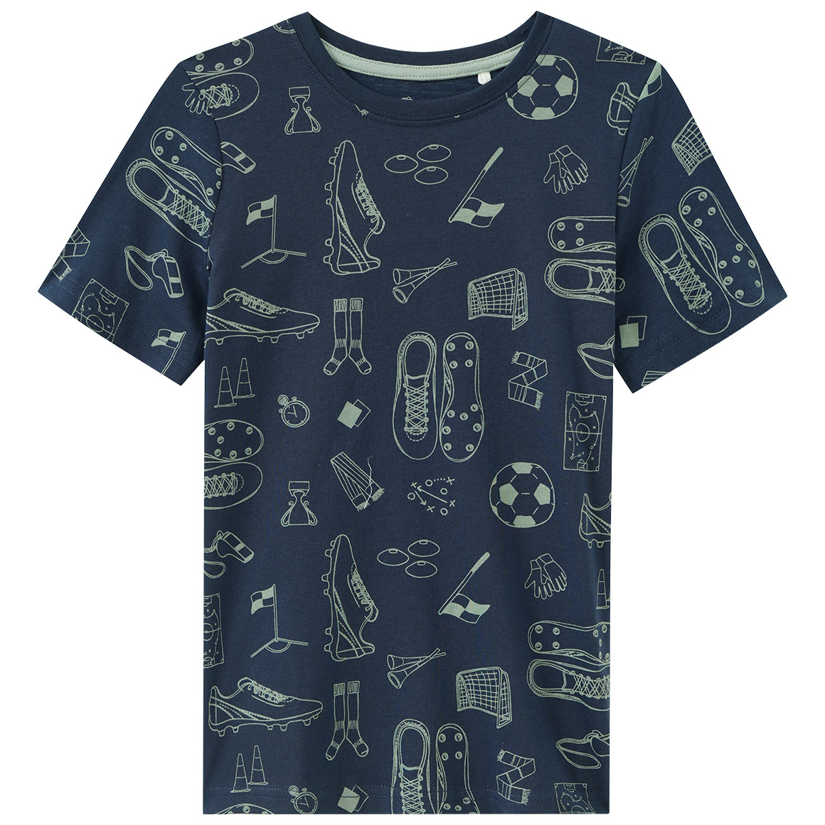 Jungen Shorty mit Fußball-Motiven