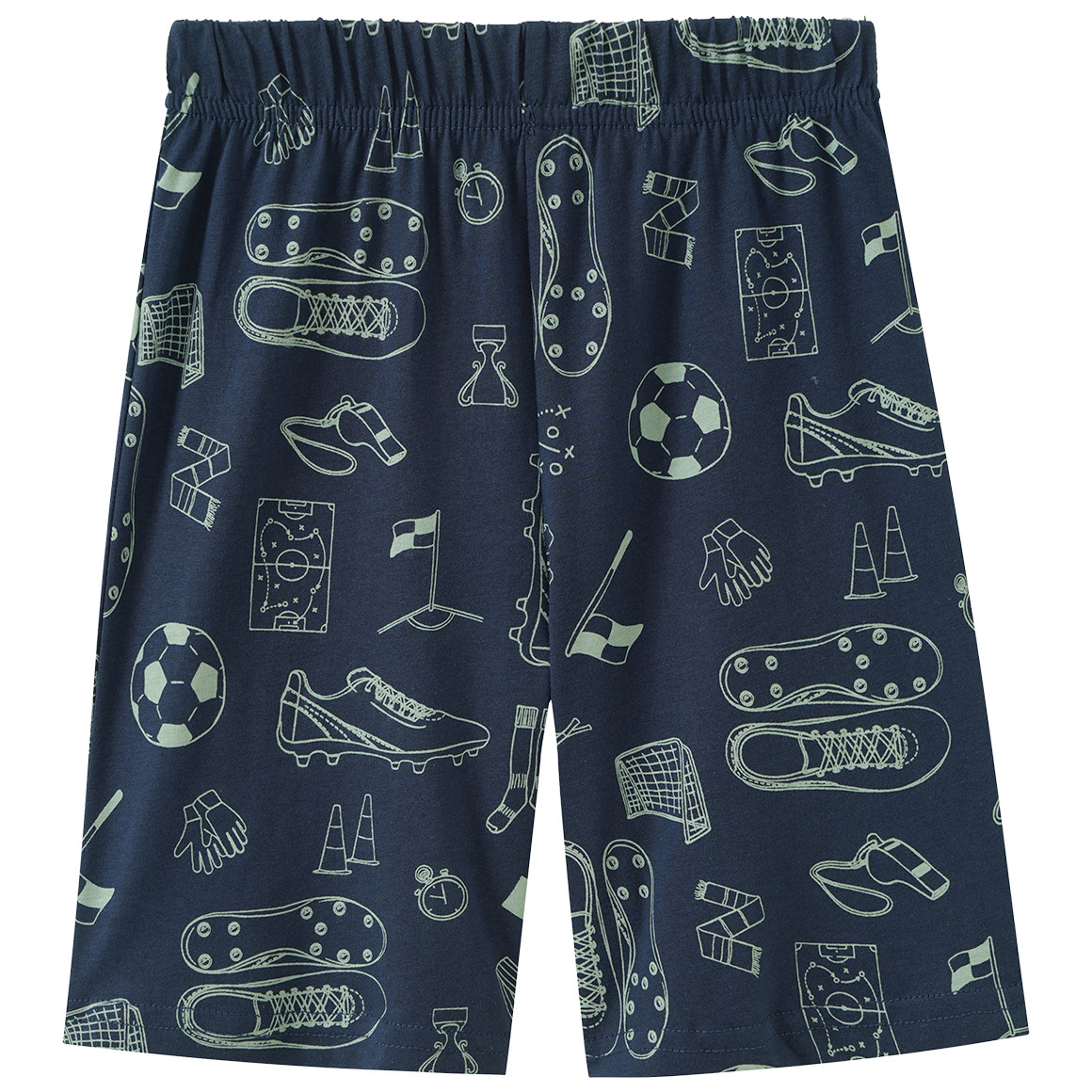 Jungen Shorty mit Fußball-Motiven