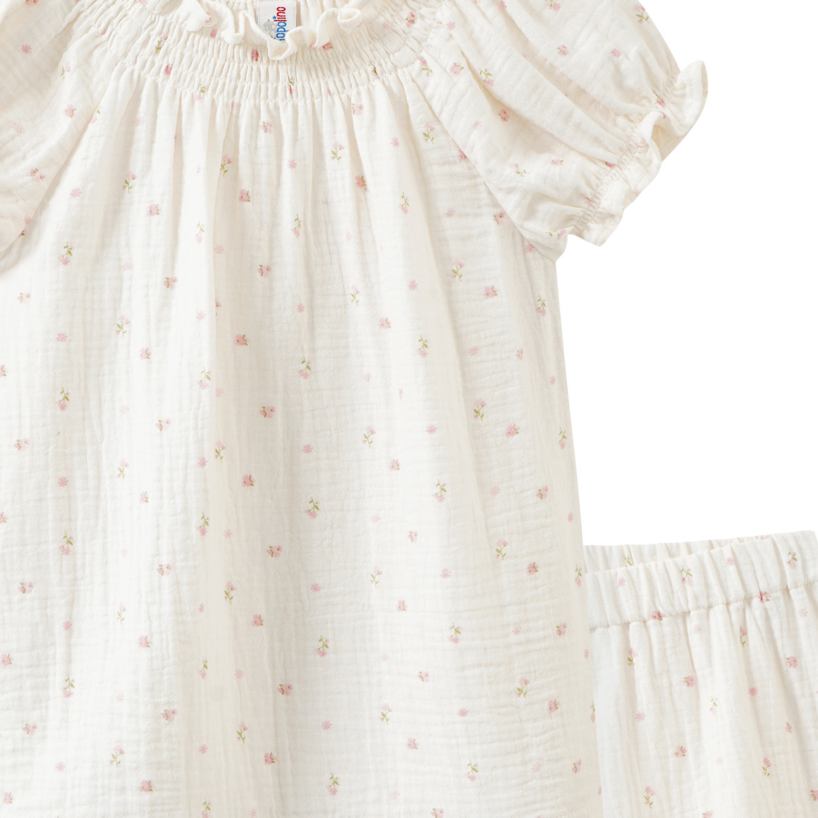 Mädchen Musselin-Shorty mit Blümchen-Print